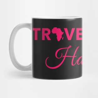 Travel More Hate Less (Pink) Mug